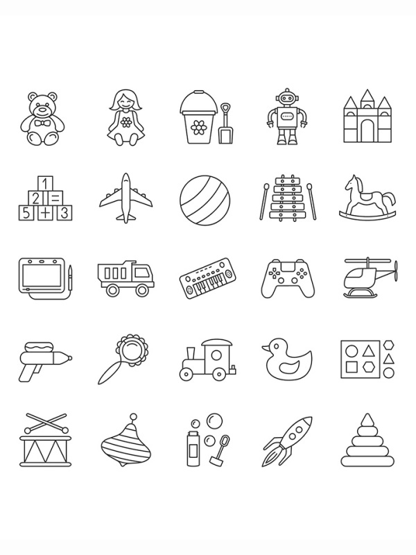 儿童玩具icon图标