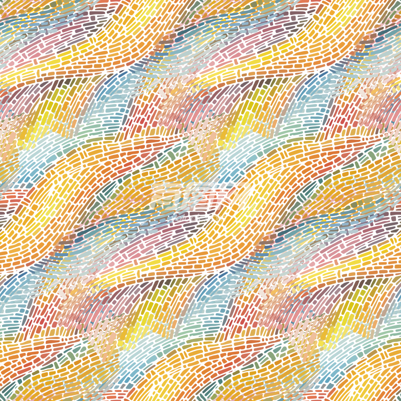 二联彩色抽象线条装饰画1