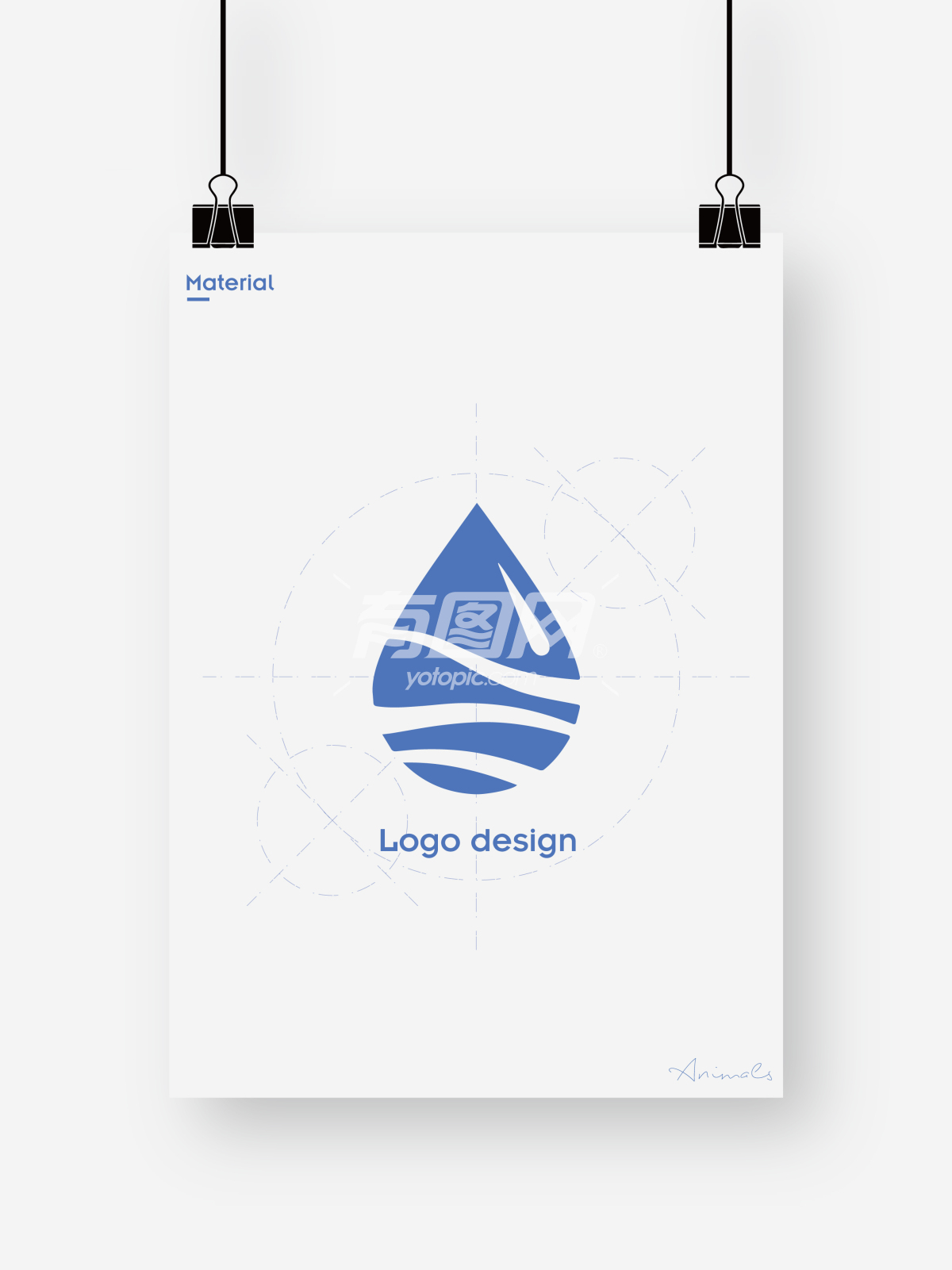 水滴logo设计