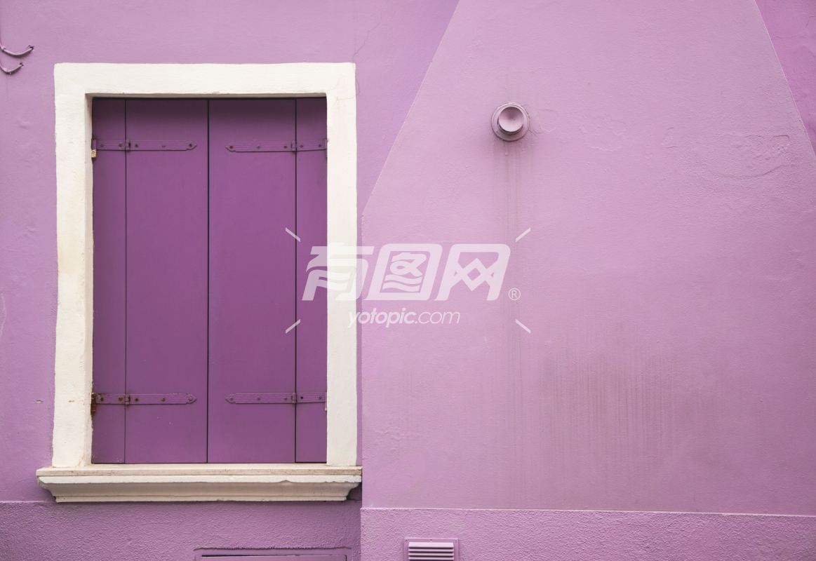 紫色的窗户