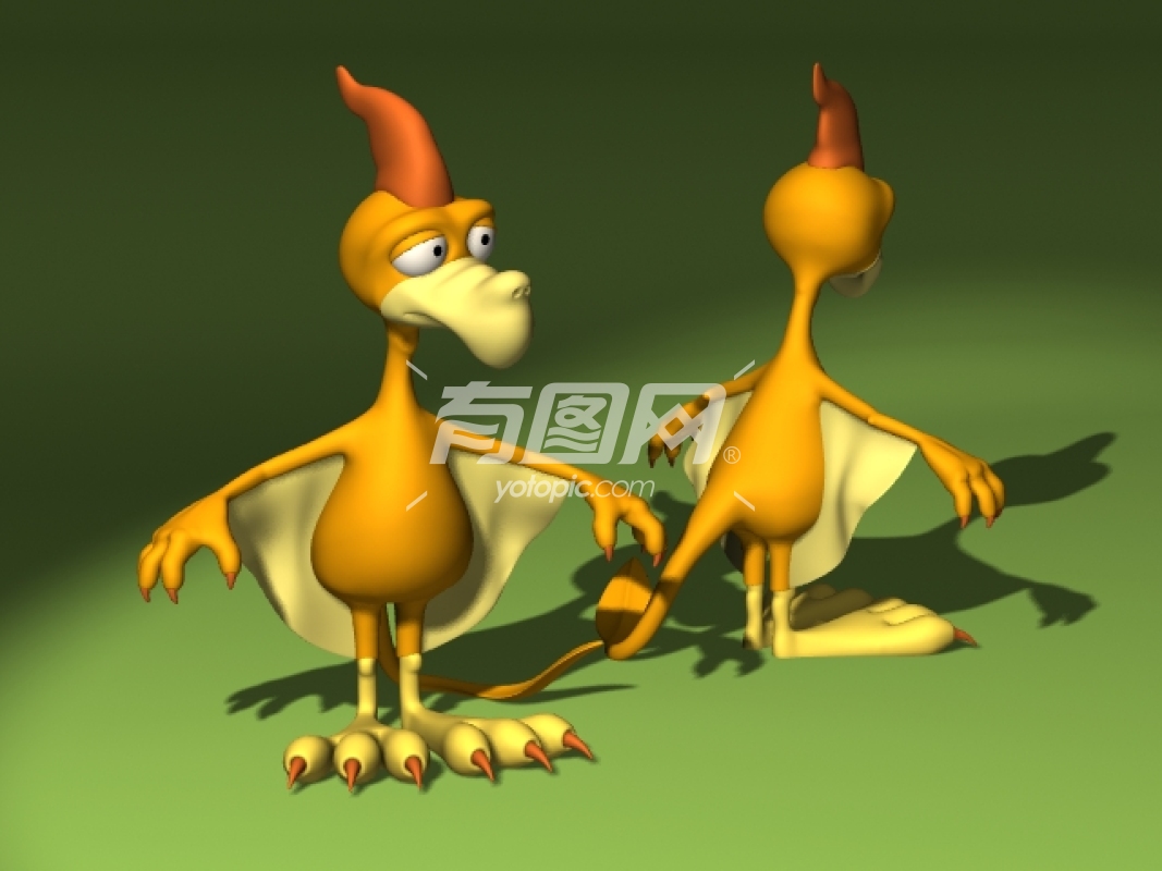 卡通DinoBird模型