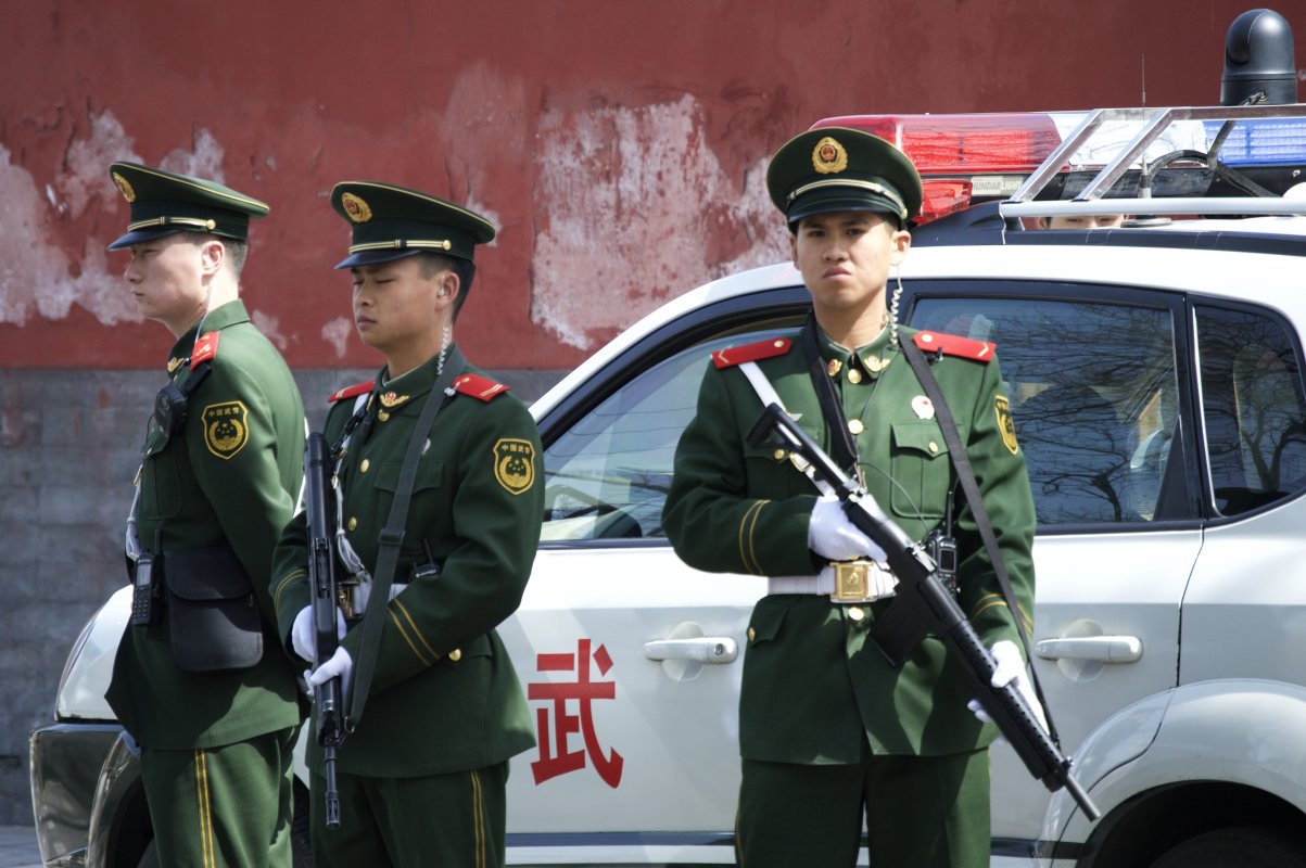 中国武警站岗图片