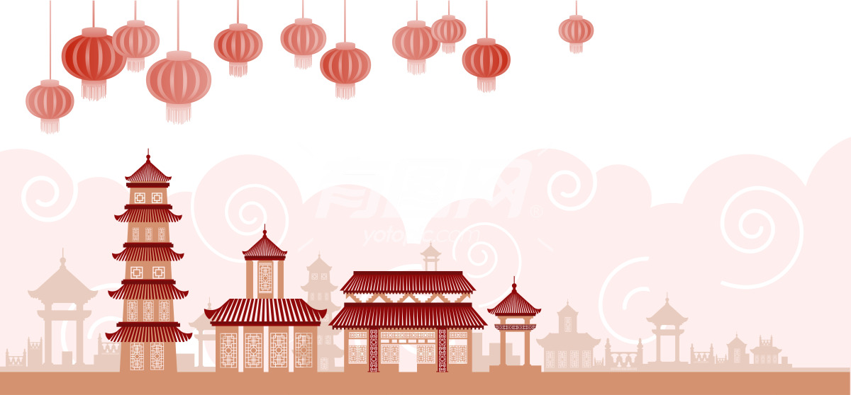 中式传统建筑花纹边框