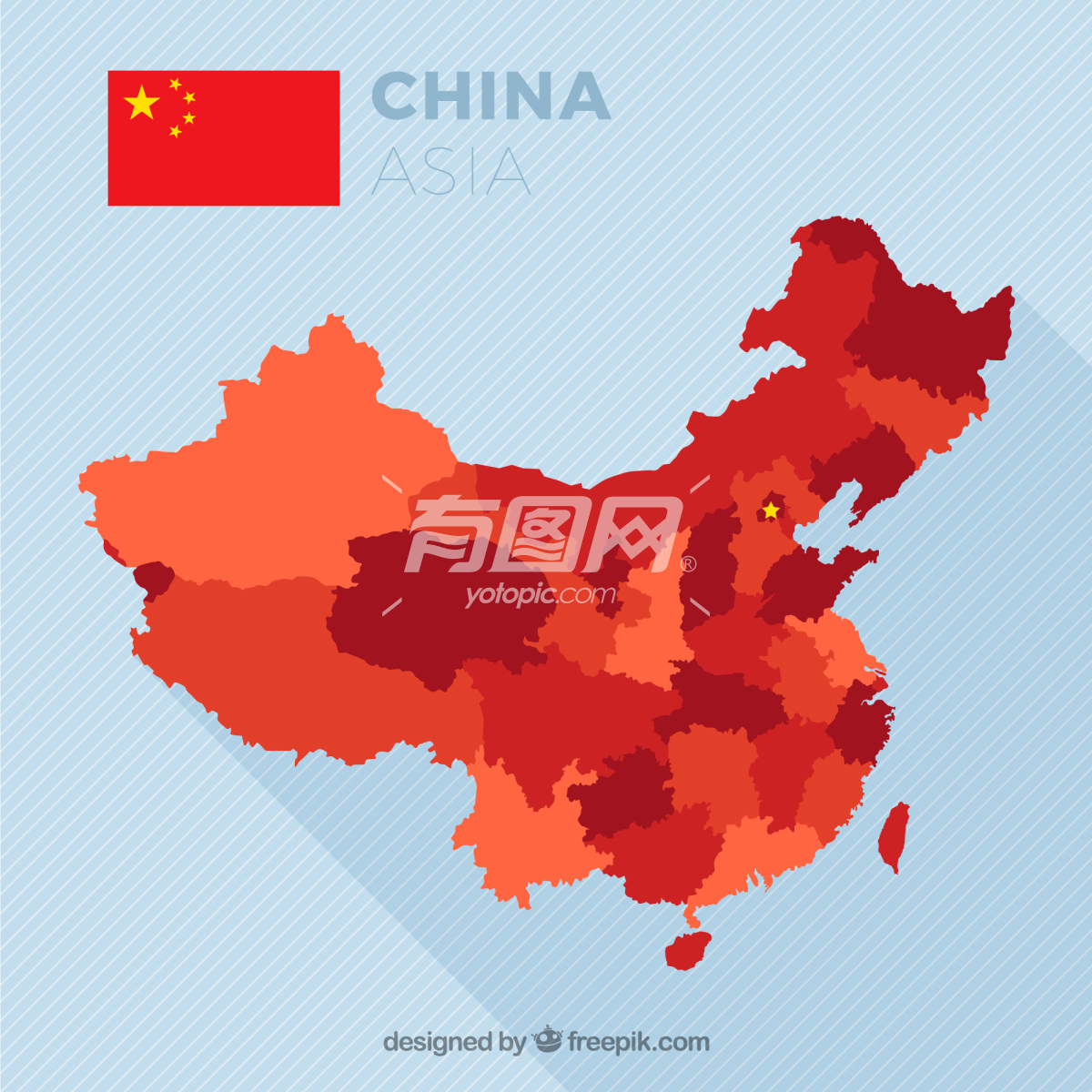 矢量中国局部地图