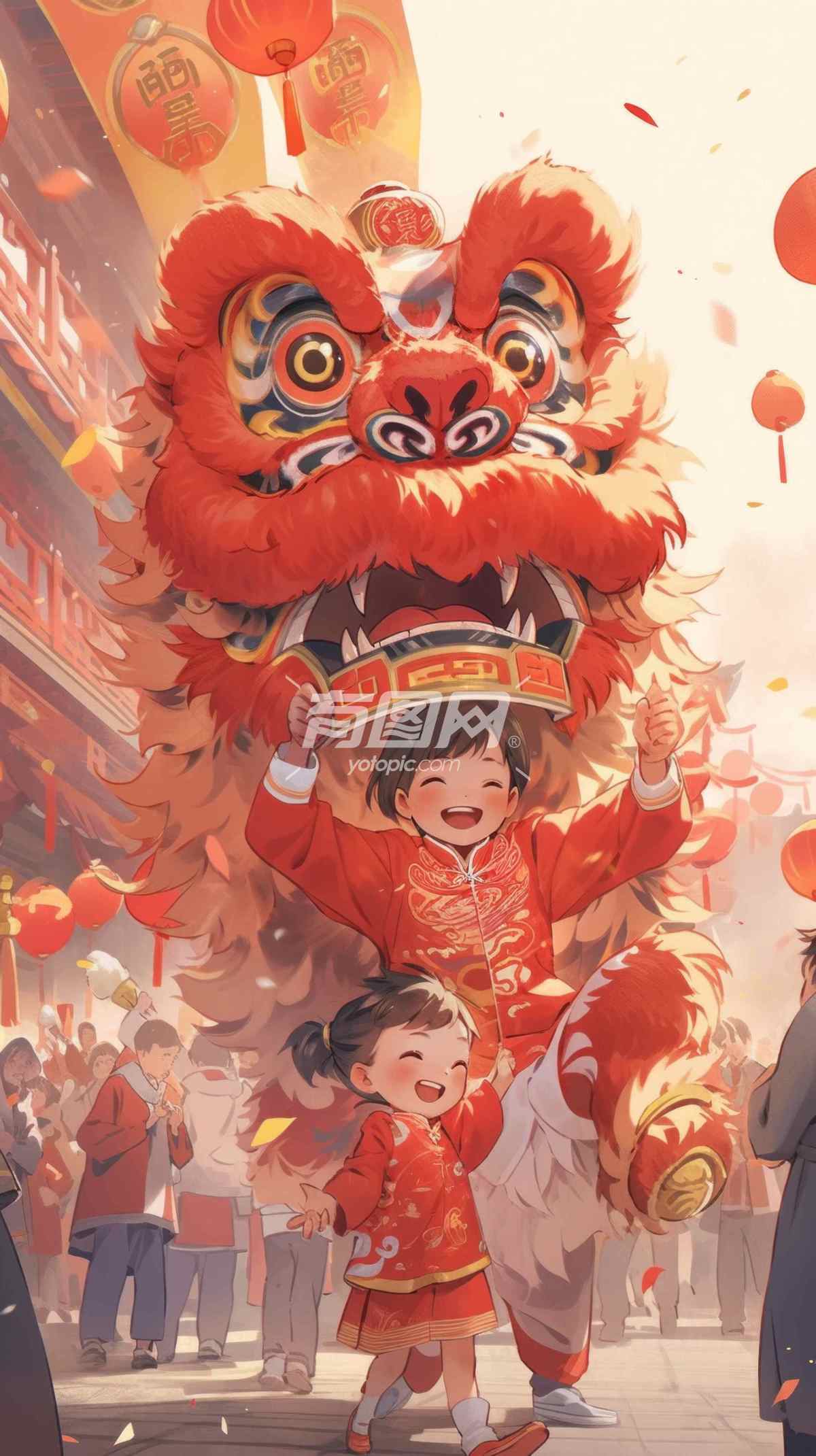 中国年插画