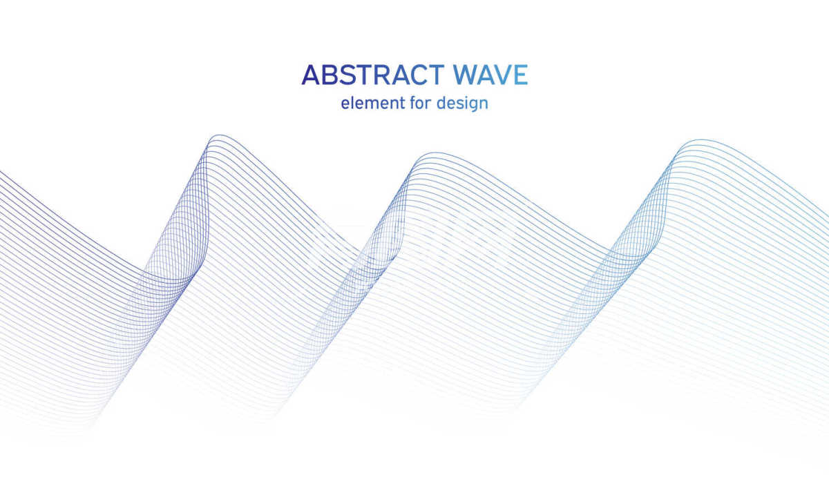 抽象波浪设计元素