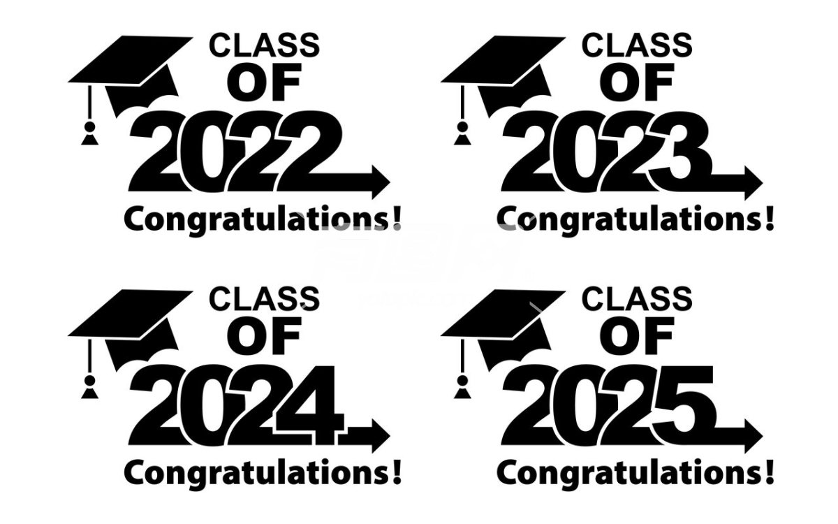 2022、2023、2024、2025 毕业创意字体设计