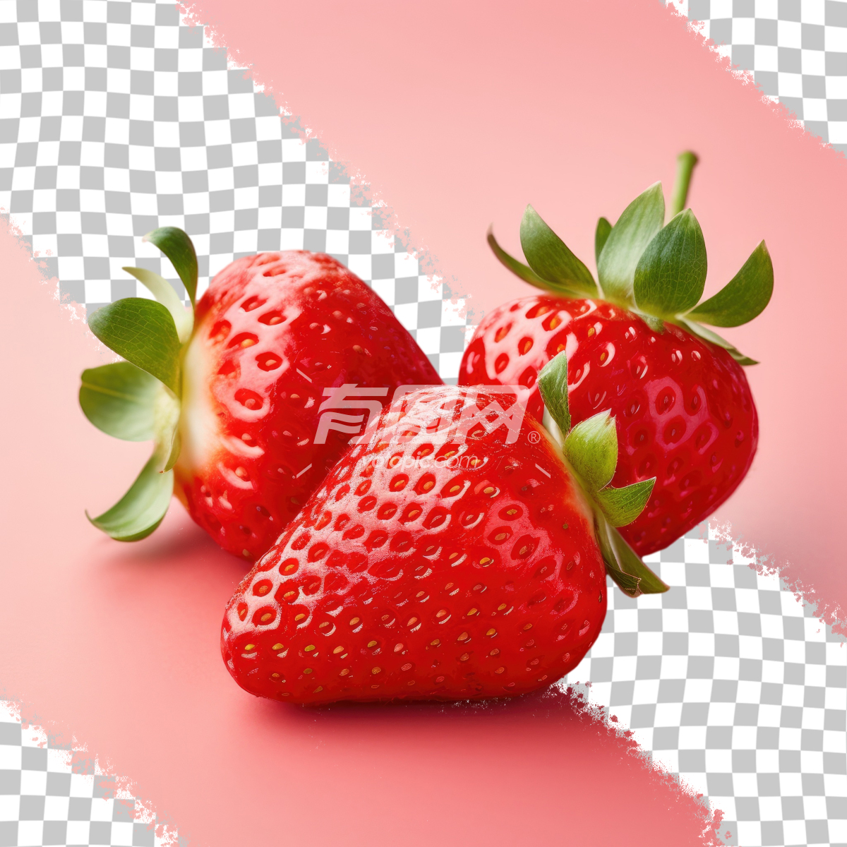 高清PSD草莓