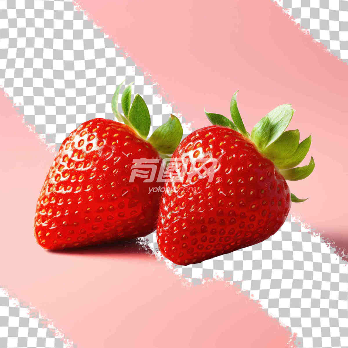 高清PSD草莓