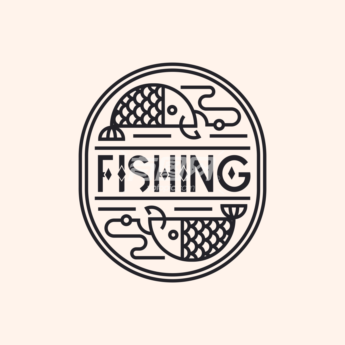 鱼造型设计的公司logo