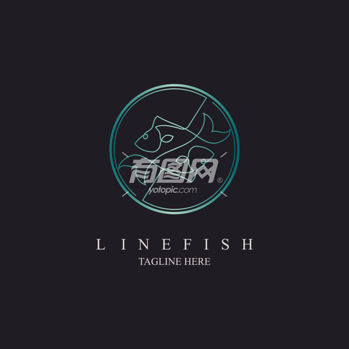 鱼造型设计公司logo