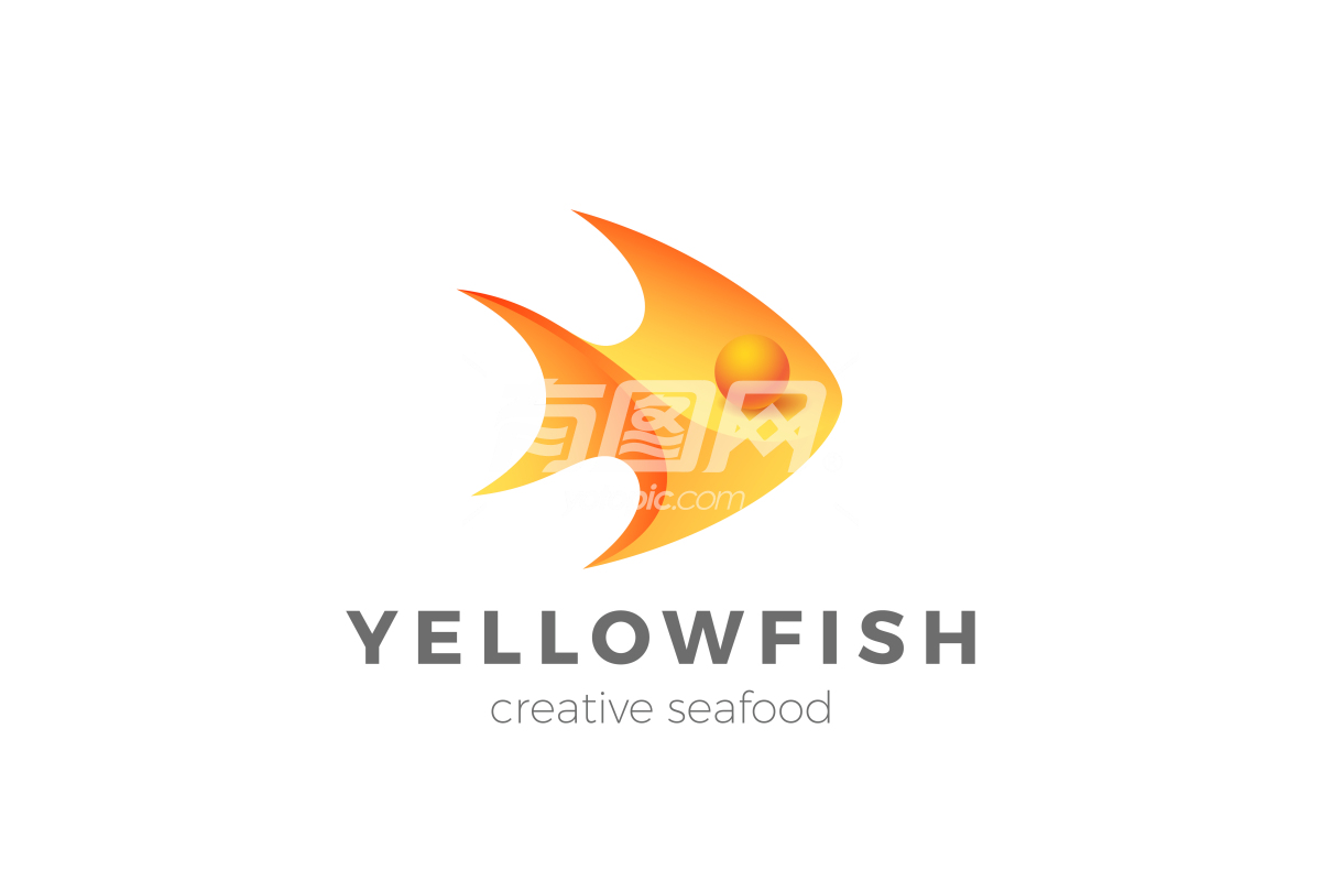 鱼造型设计logo