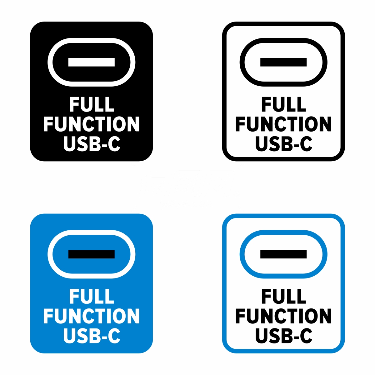 全功能USB-C图标