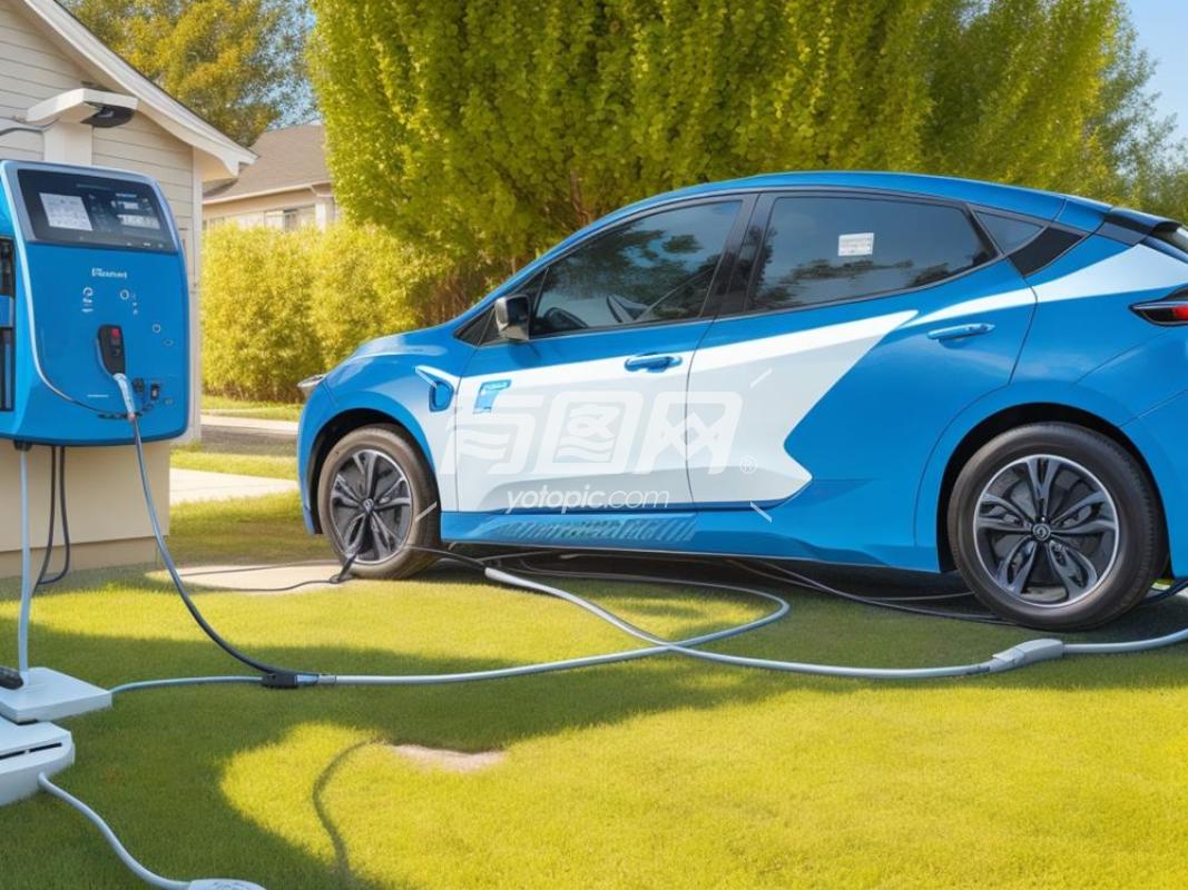 正在充电的新能源汽车