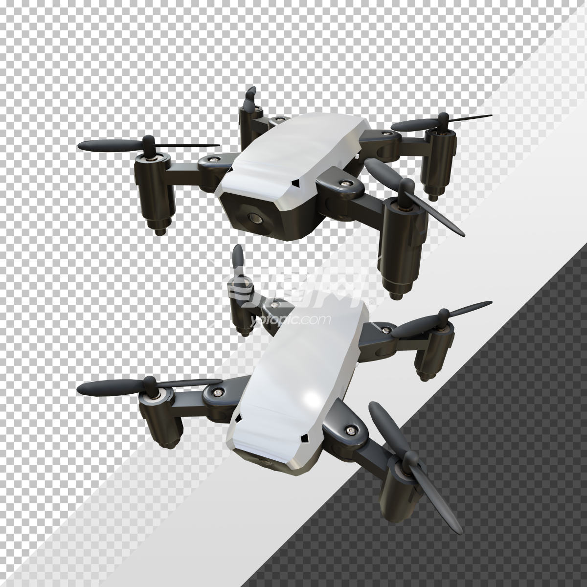 无人机3D渲染图