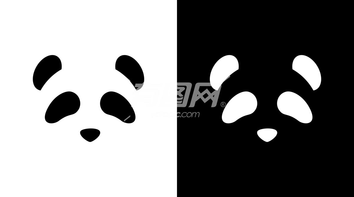 熊猫LOGO图案设计