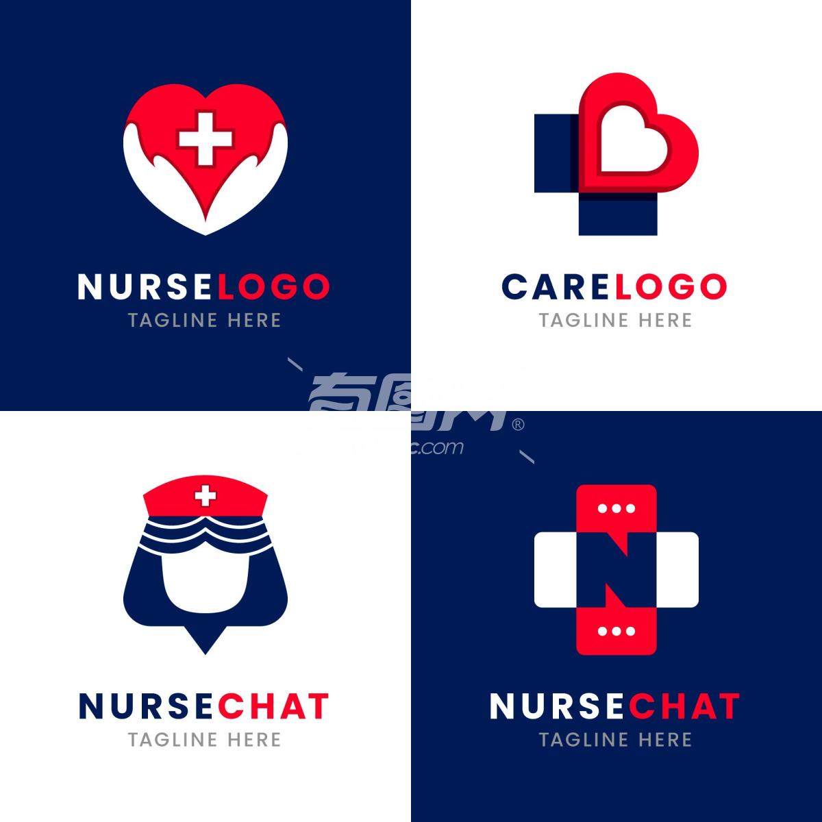 医疗健康科普 医疗护士标志