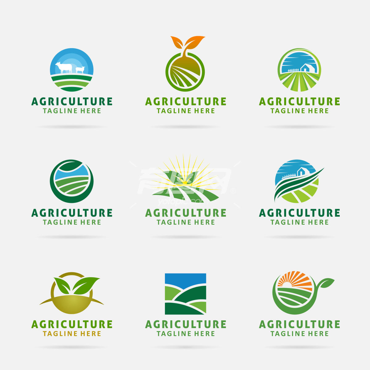 农业图标logo