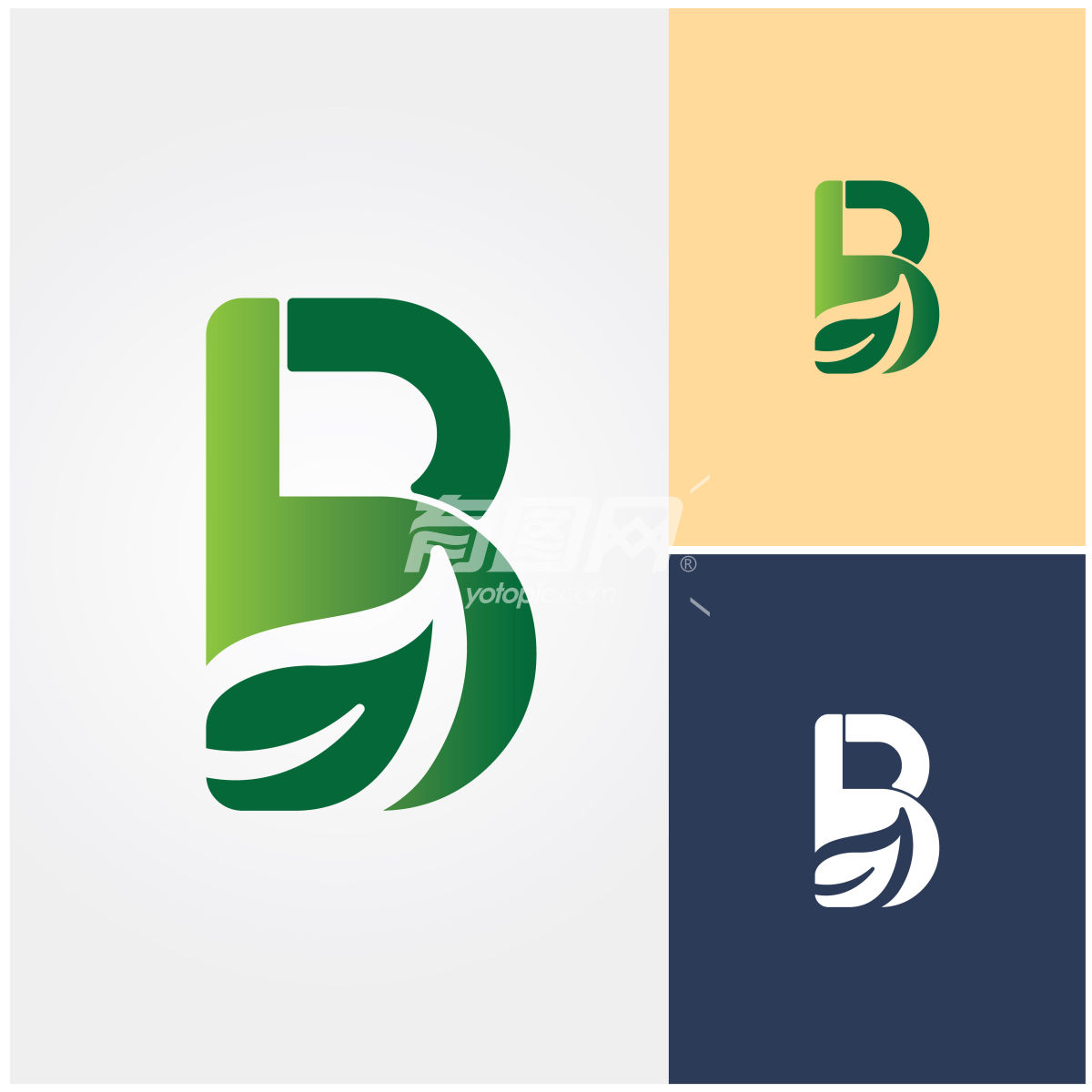创意字母B设计