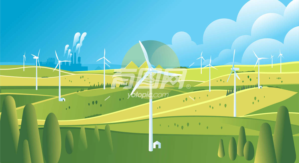 风车可持续再生绿色能源