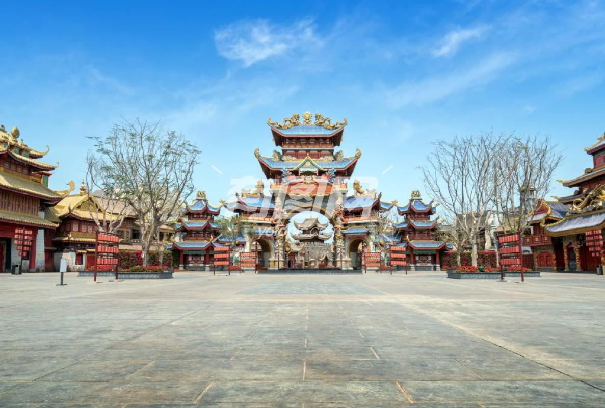 中国风格的古建筑海南