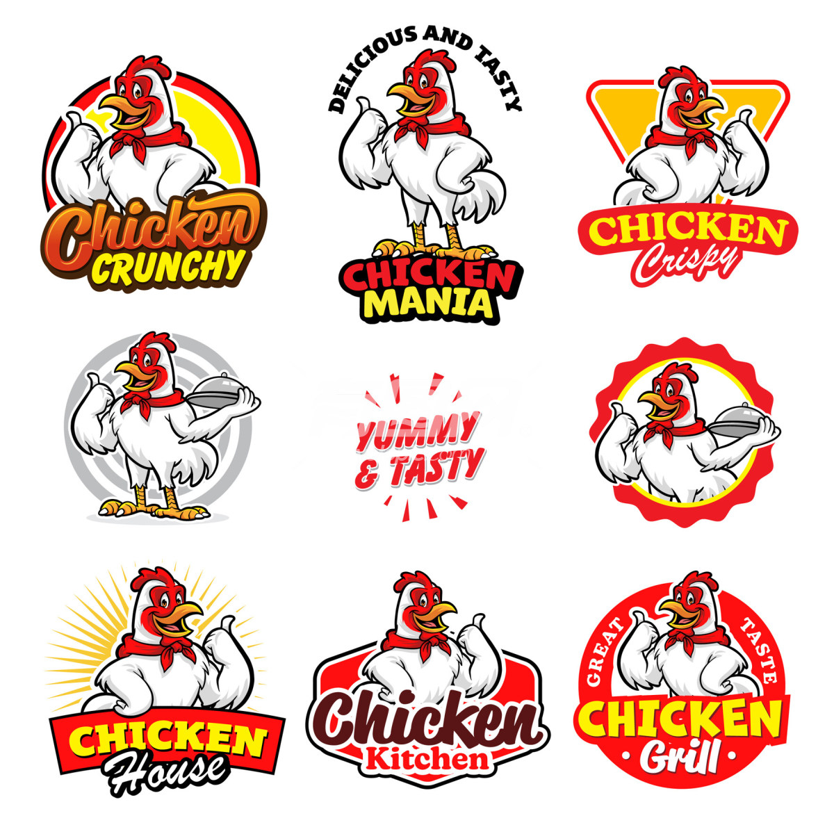 鸡标志logo