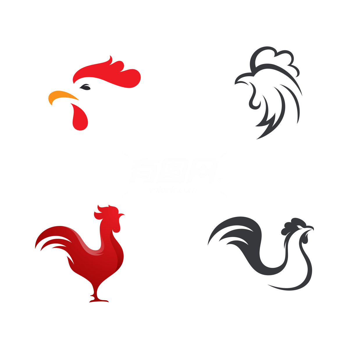 鸡图案logo