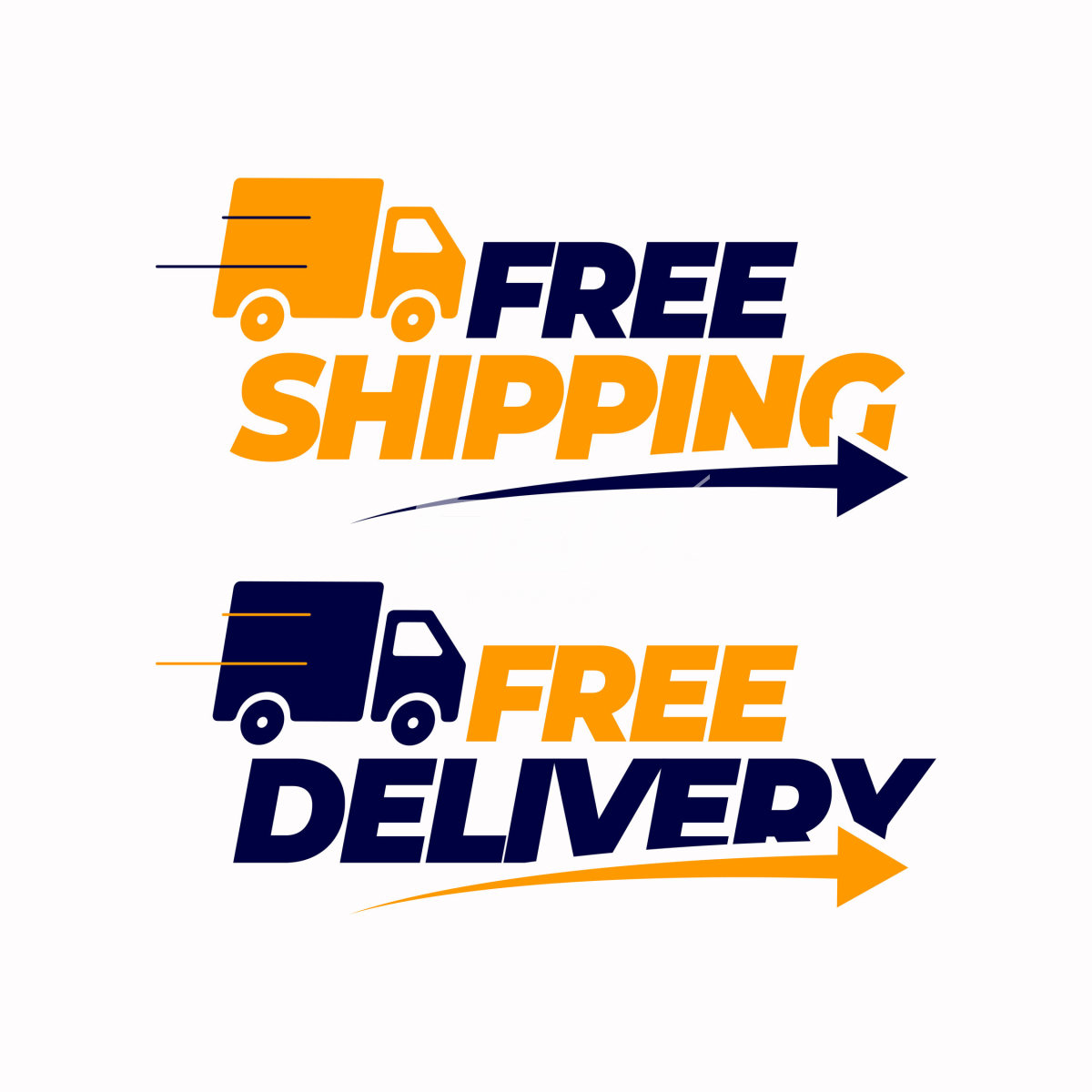免费送货和免费送货图标logo