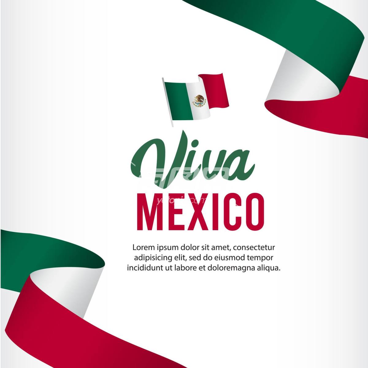 墨西哥独立日海报模板