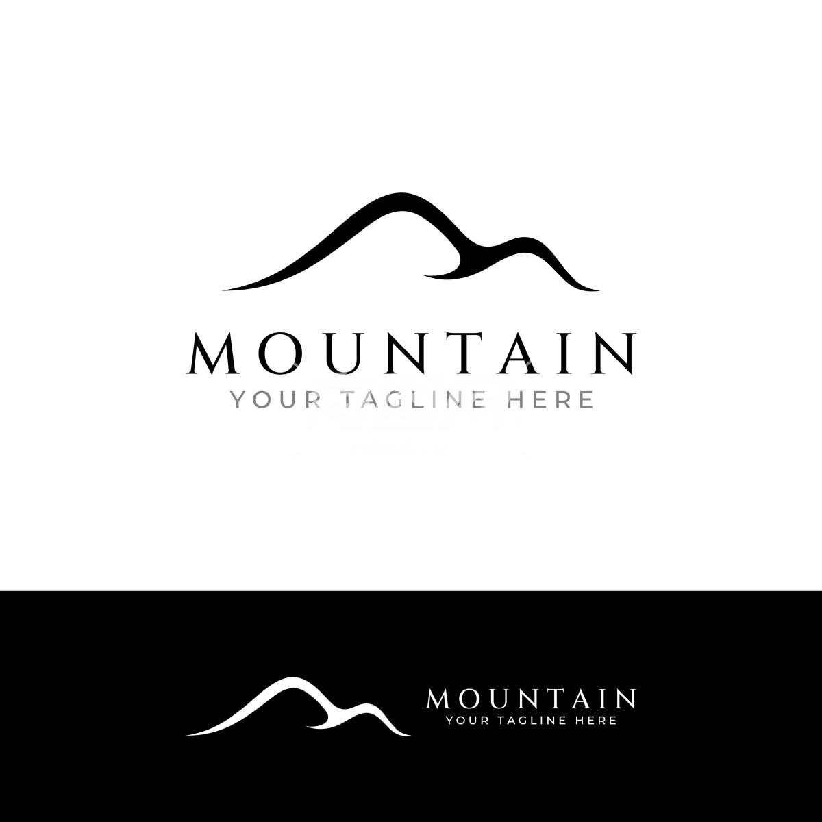 山地景观简约设计标志