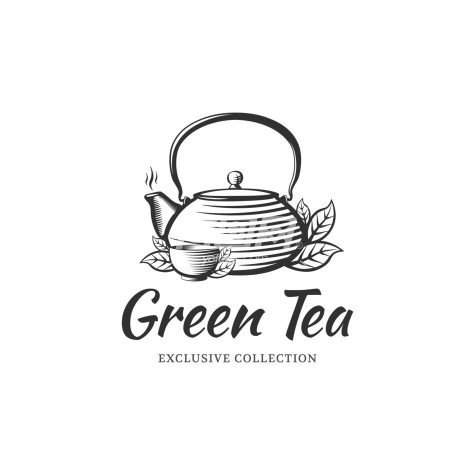 茗茶素材 茗茶标签logo