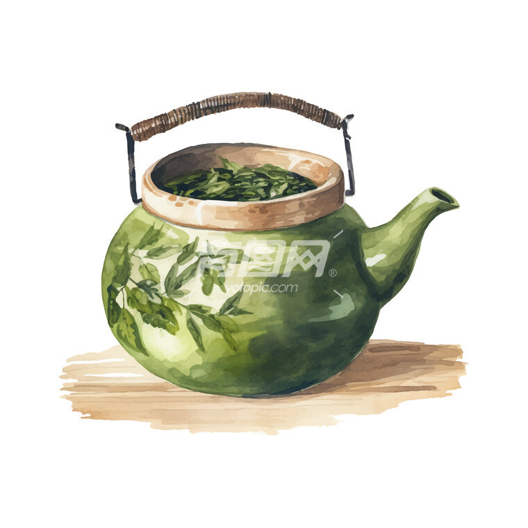 茗茶素材 茶壶插画