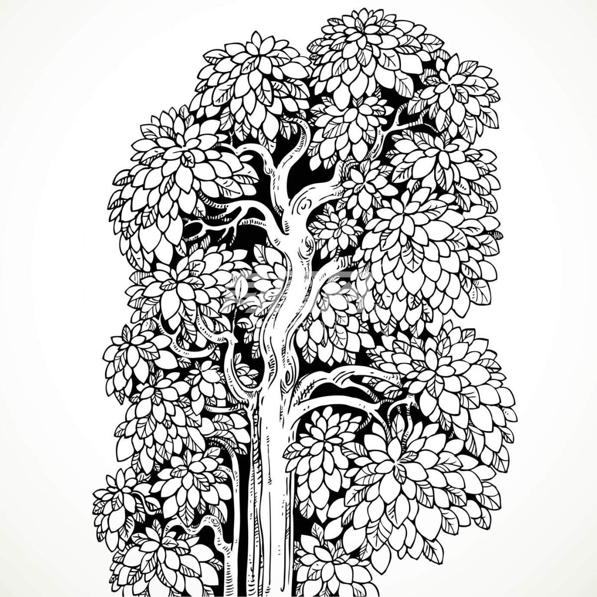 树插画图案