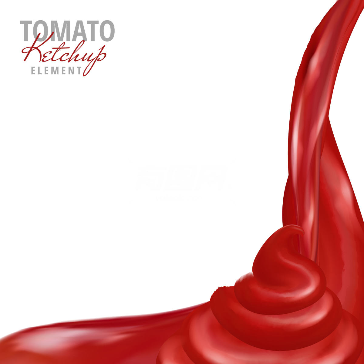 番茄酱流动液体广告