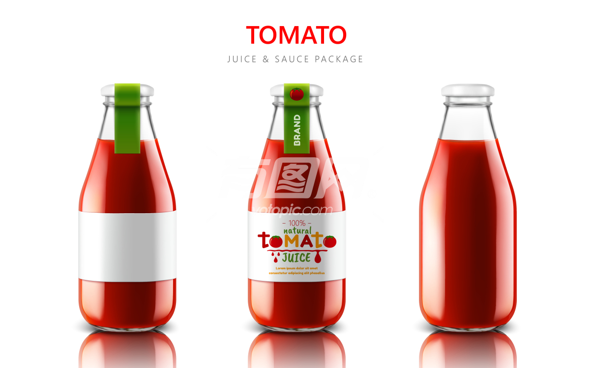 番茄汁玻璃瓶包装