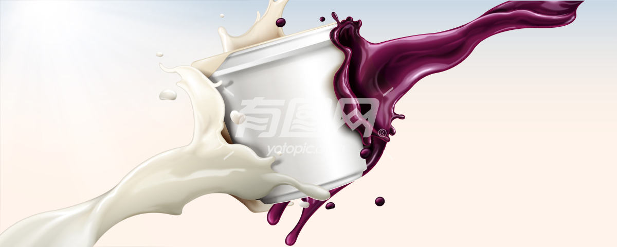 牛奶汁美味液体广告