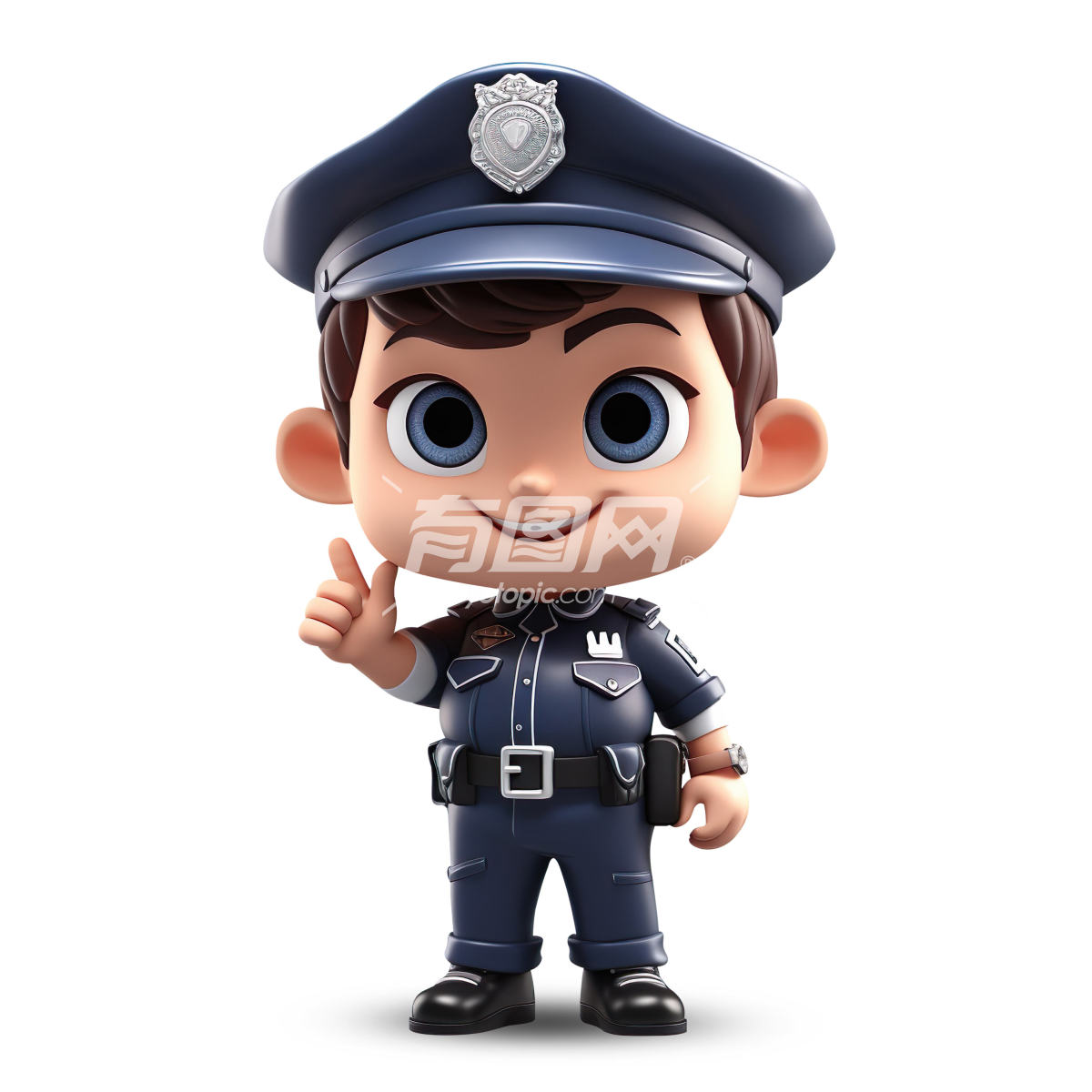 3D可爱警察