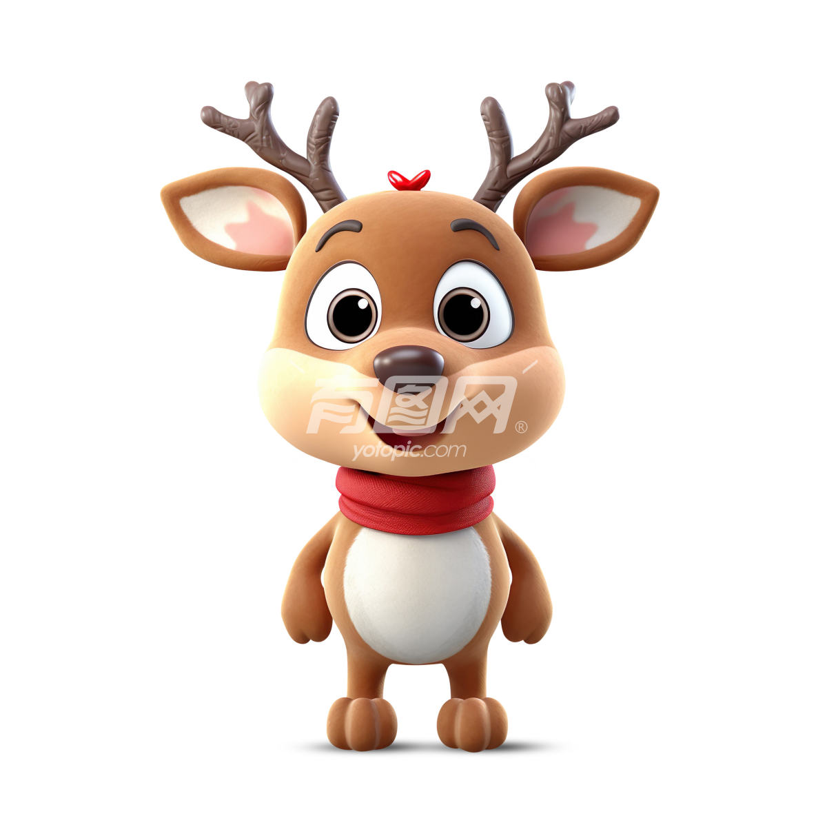 3D可爱圣诞麋鹿