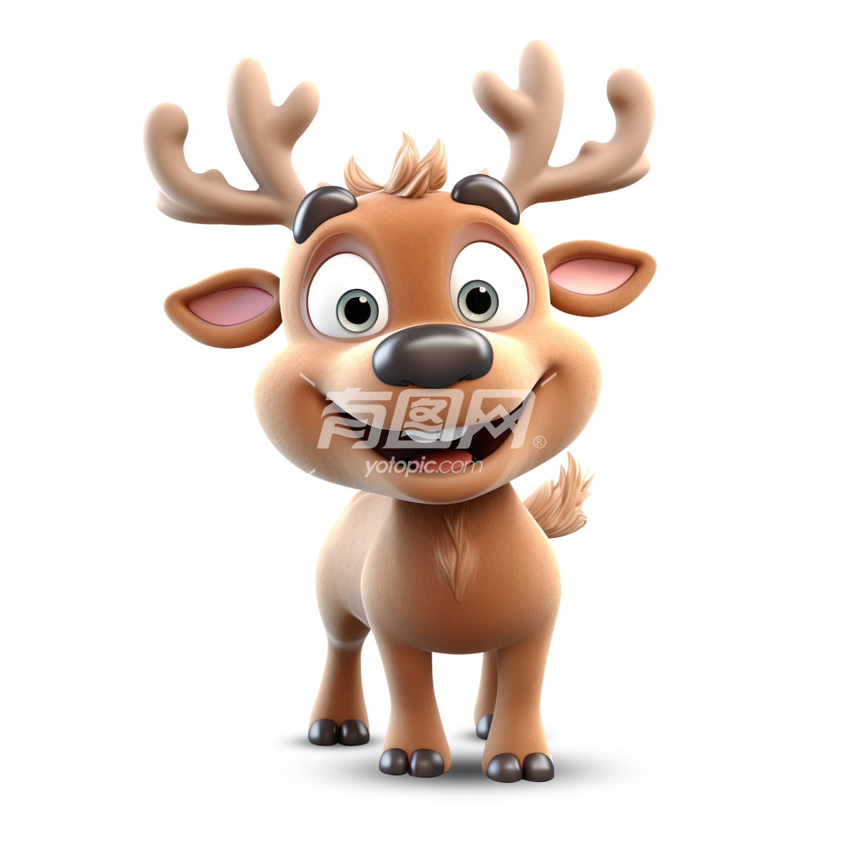 3D可爱麋鹿