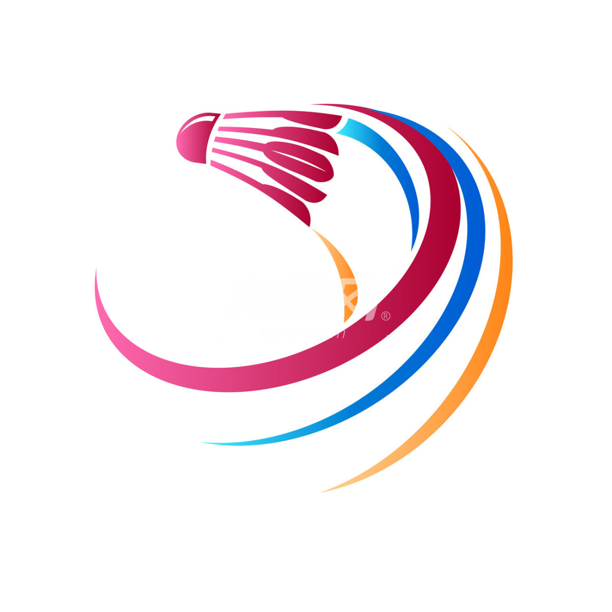 羽毛球运动logo