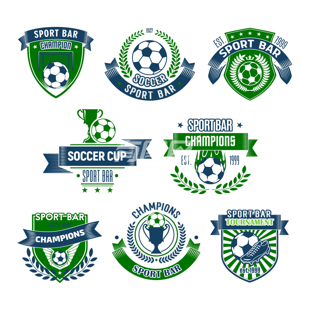 足球logo标签