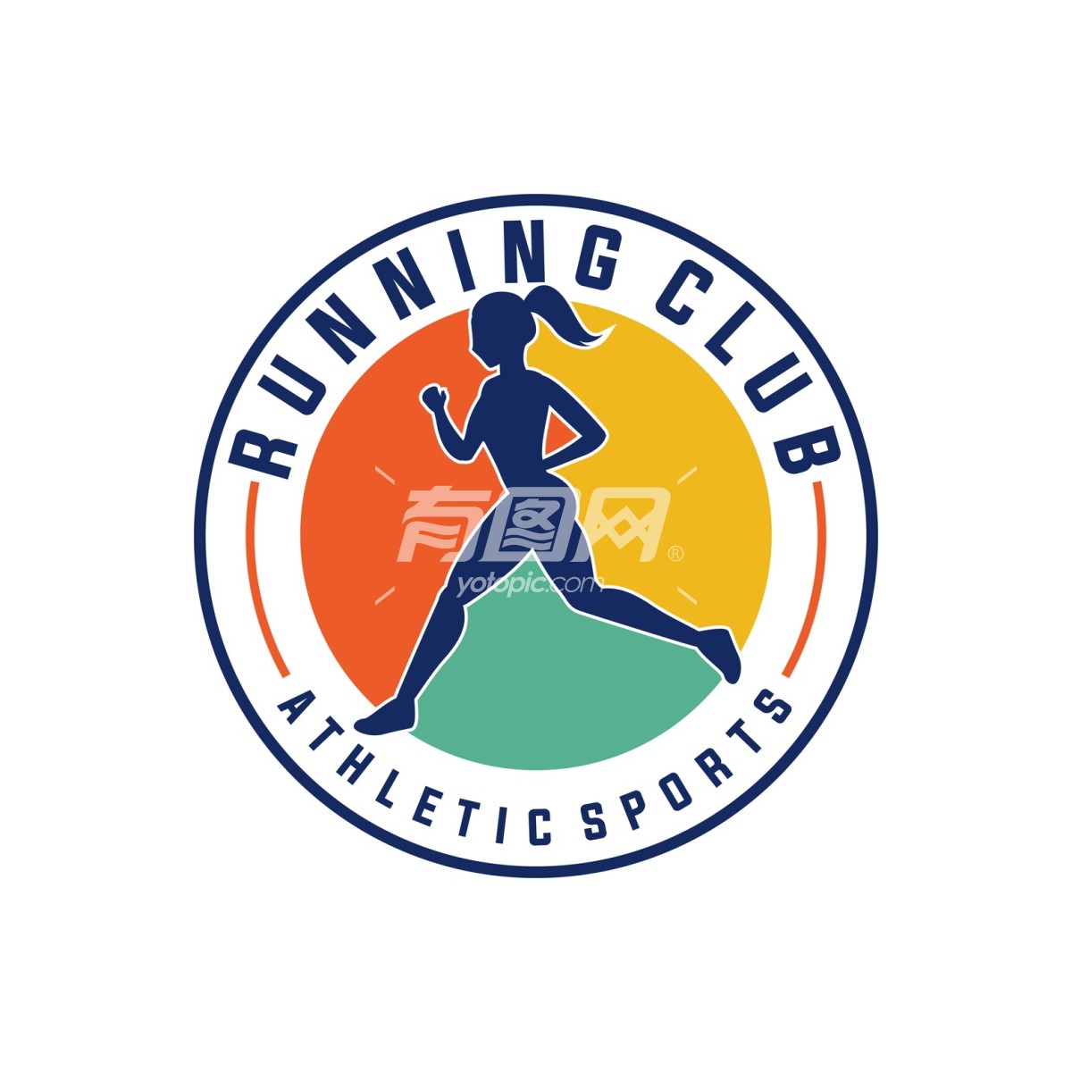 田径运动俱乐部logo