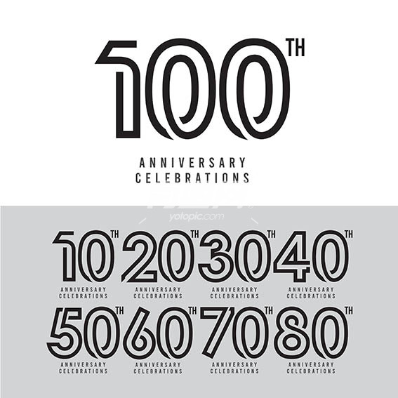 100周年庆典数字设计