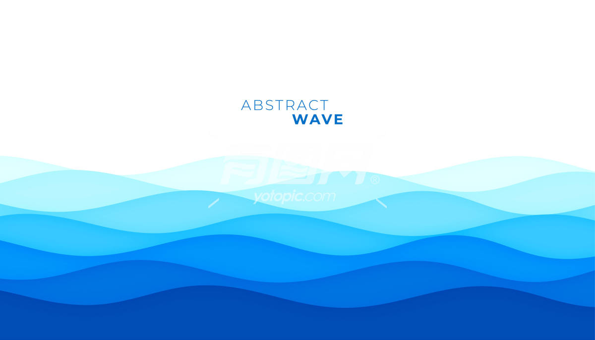 抽象蓝色波浪背景图