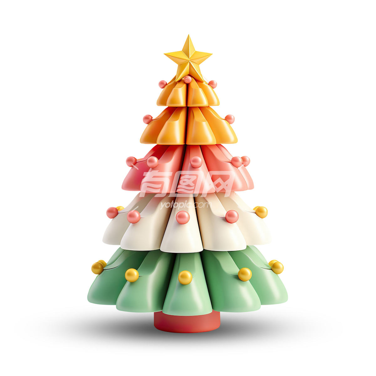 3D糖果圣诞树