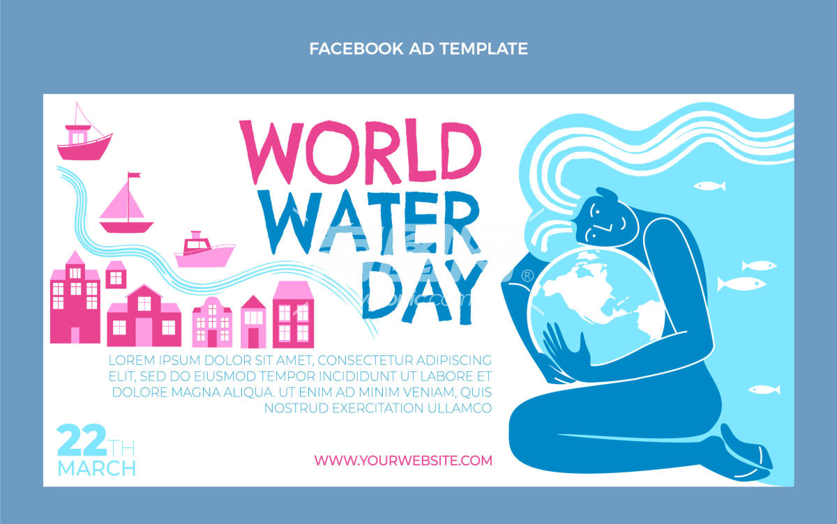 世界水日推广海报