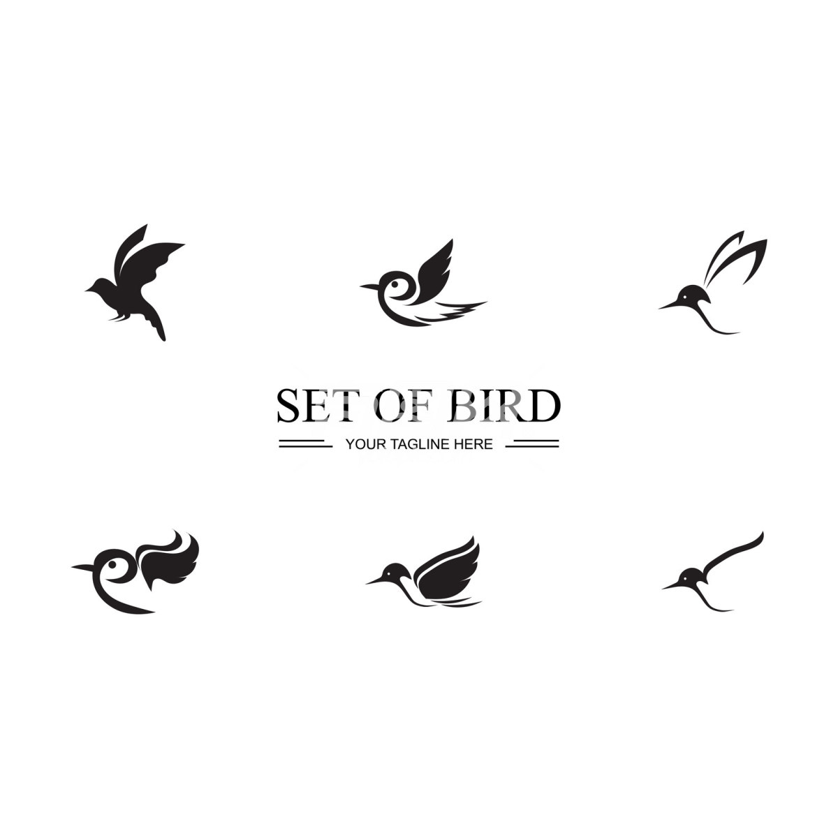 鸟类logo图标