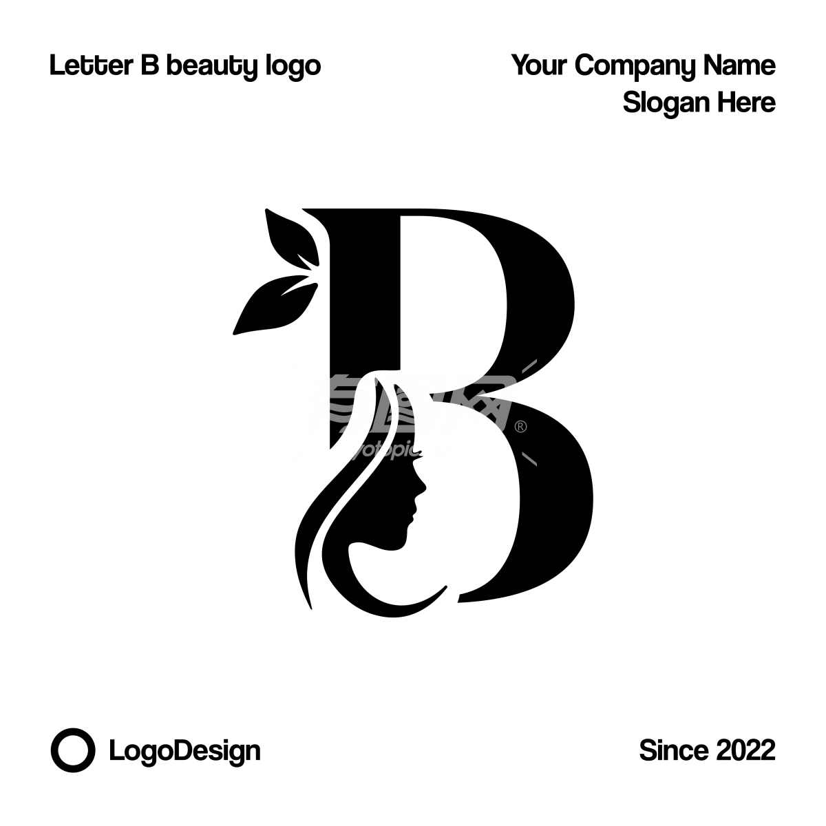 字母B徽标