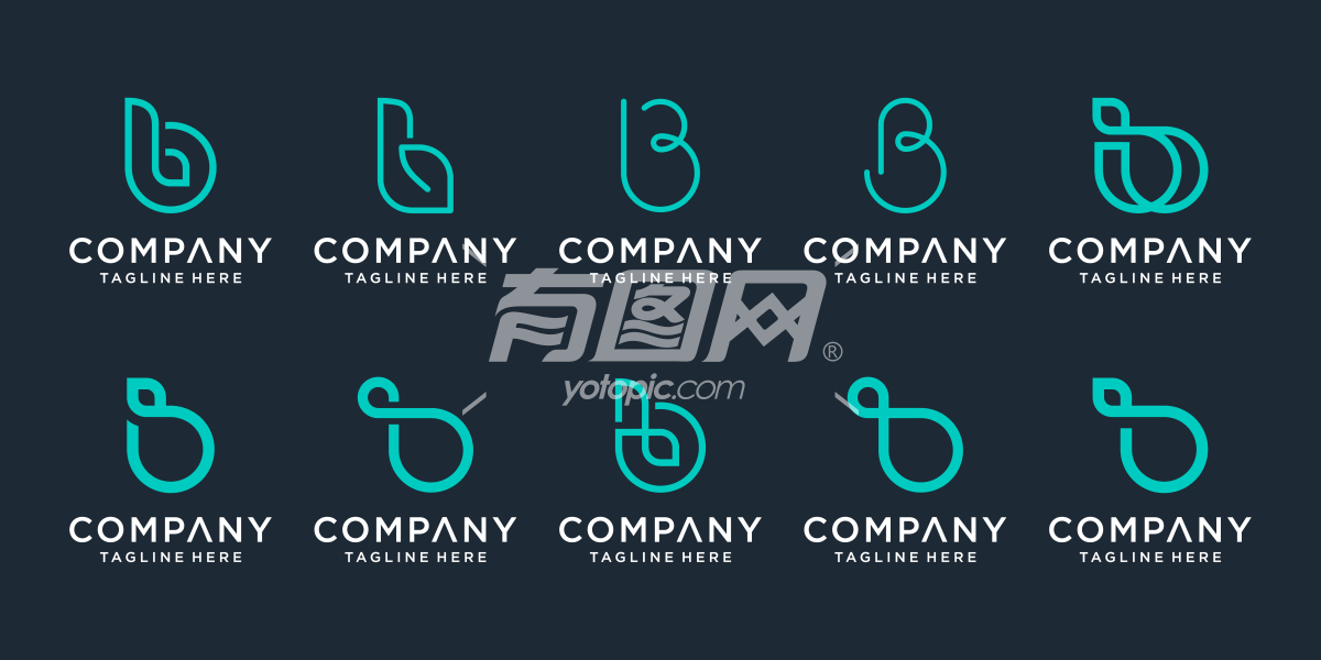 字母B徽标