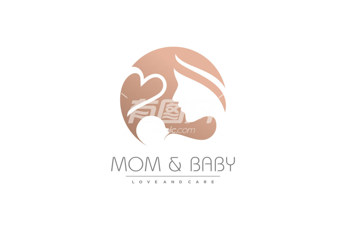 现代母婴标志设计